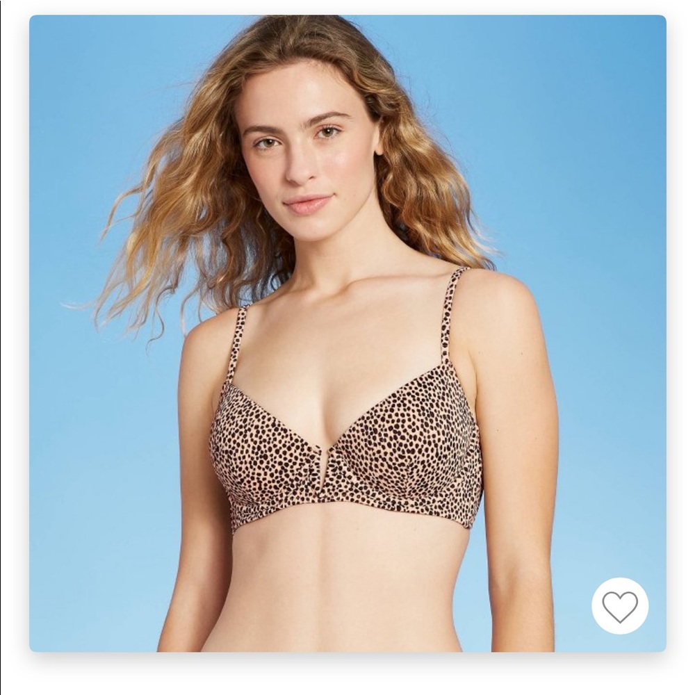 Animal Print Bikini Top 32B